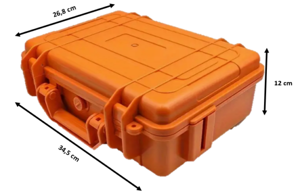 Ruggedized koffer met tactische inhoud - oranje 34,5 x 26,8 x 12cm